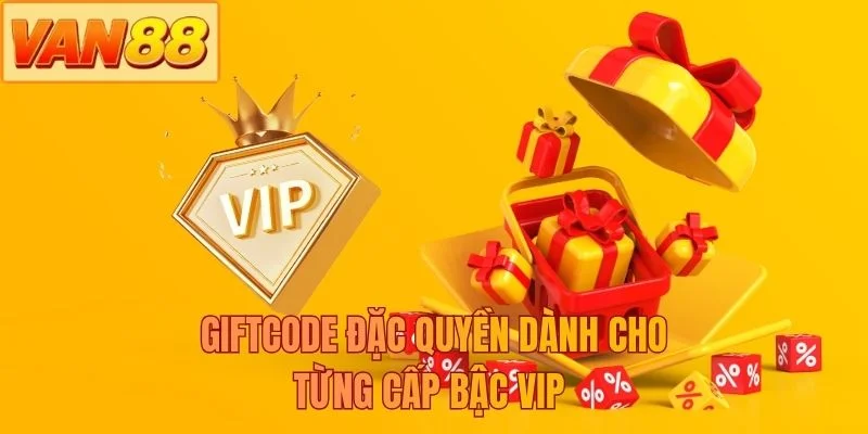 Giftcode đặc quyền dành cho từng cấp bậc VIP